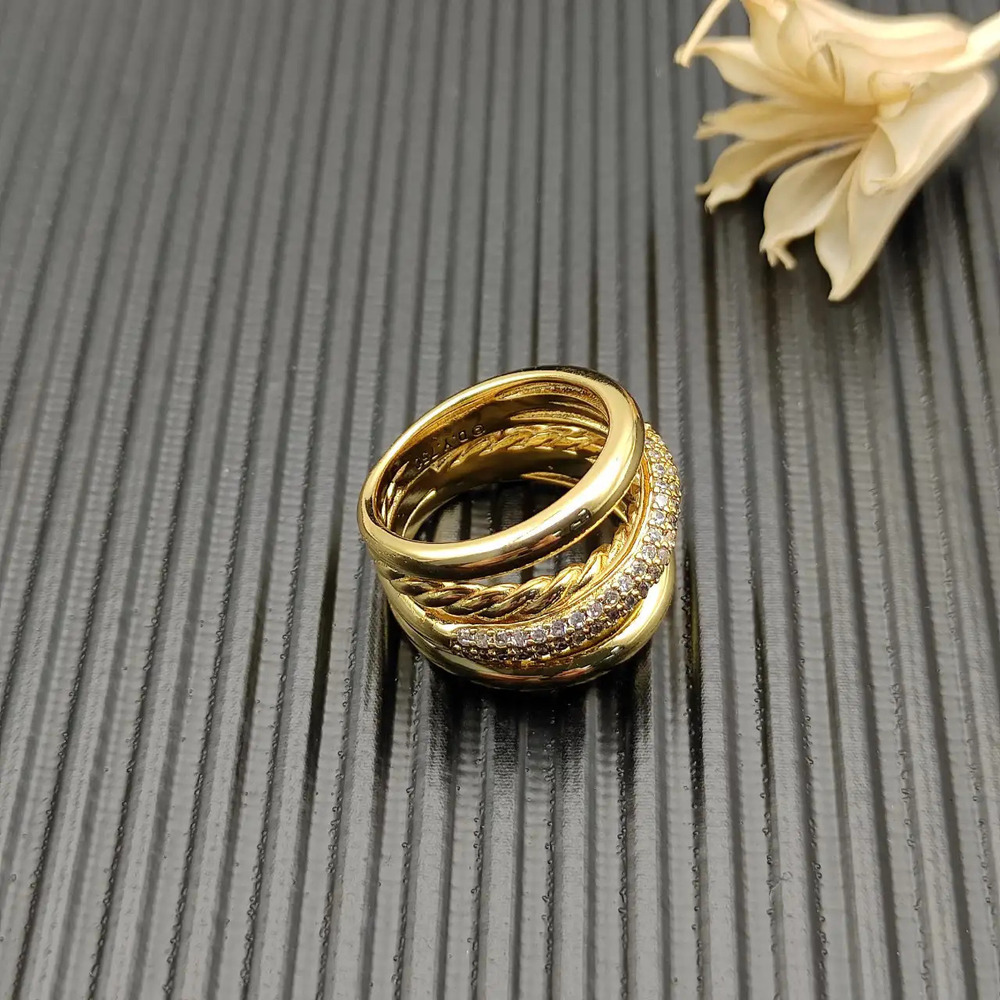 David Yurman five-line diamond ring - Picture 4 of 8